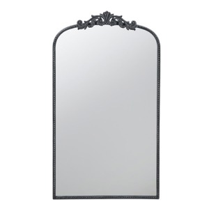 메종드블랑 블랙 시크 바로크 빈티지 철제 세로형 벽거울 화장대 거울