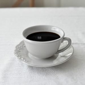 꼬떼따블 조세핀 찻잔 커피잔 (그레이) 컵&amp;소서